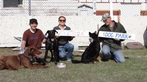 Constructing the dog park